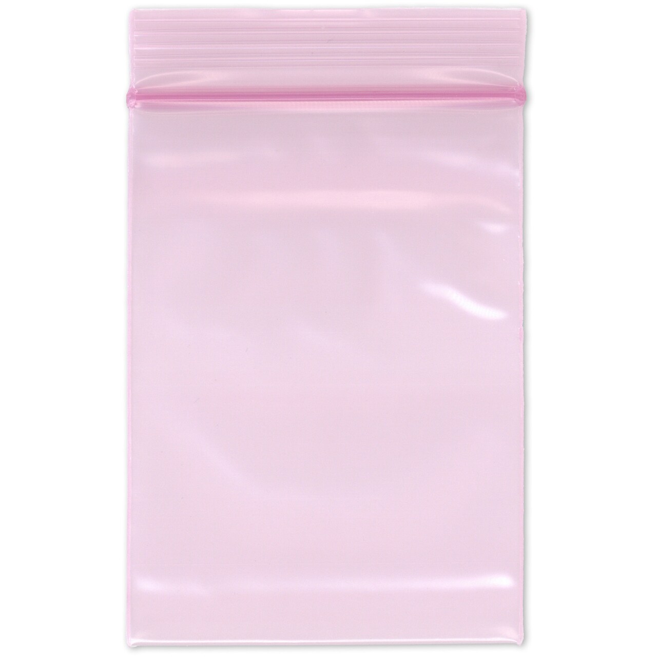 Plymor 3" x 4" (Pack of 100), 4 Mil Heavy Duty Anti-Static Zipper Reclosable Plastic Bags